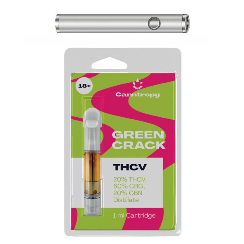 THCV Kartusche und Batterie Green Crack 20%